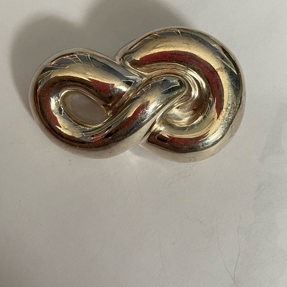 Vintage FREDERIC JEAN DUCLOS 925 Silver Electroform Hollow Brooch - Picture 8 of 9